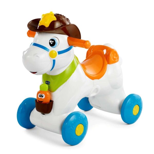 ⁦בימבה והליכון לתינוק סוס נדנדה רודאו Baby Rodeo - כחול כתום צ'יקו⁩ – תמונה ⁦2⁩