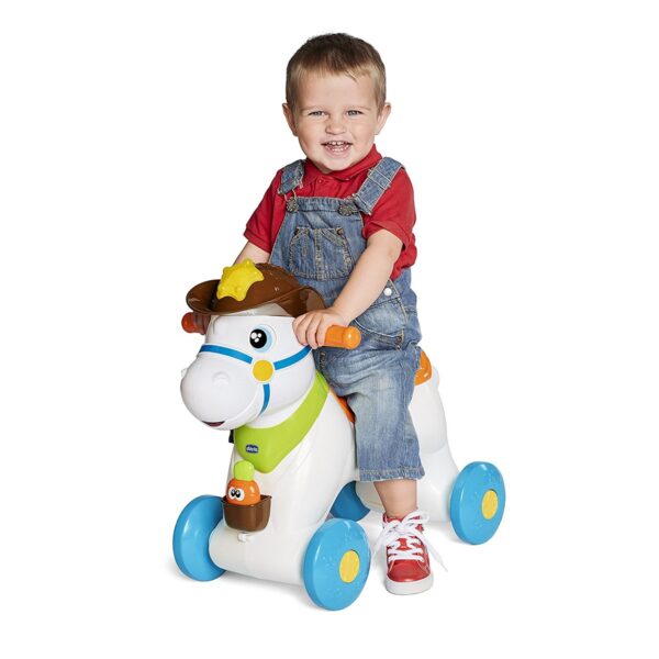 ⁦בימבה והליכון לתינוק סוס נדנדה רודאו Baby Rodeo - ורוד סגול צ'יקו⁩ – תמונה ⁦3⁩